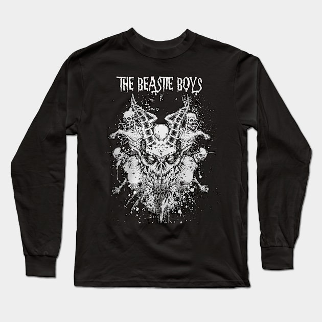 Dragon Skull Play Beastie Long Sleeve T-Shirt by Teropong Kota